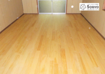 千葉市稲毛区 町の小さな神社リフォーム　フローリング床修繕工事